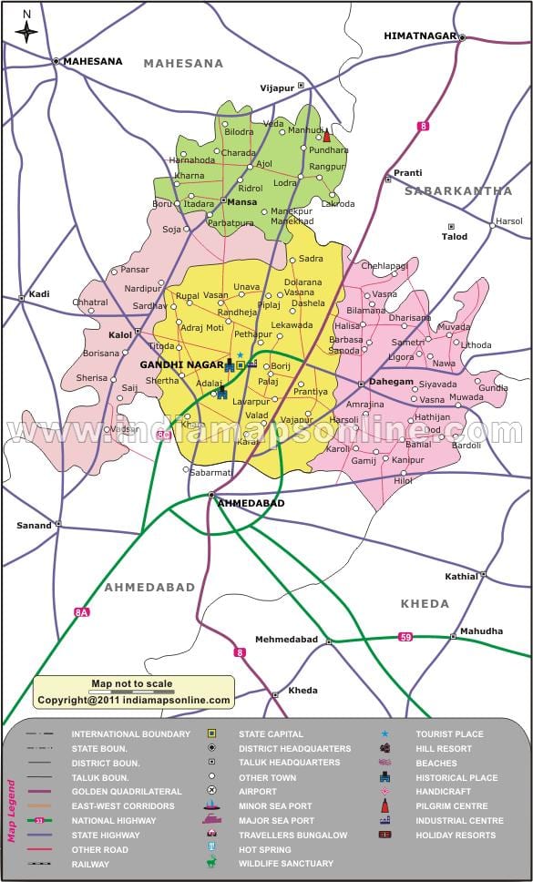Bangalore gandhinagar mapu